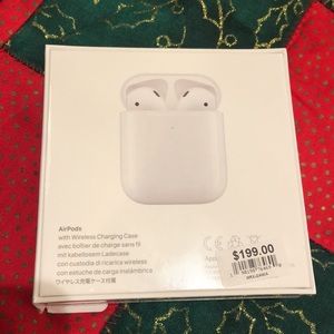 NWT Air Pods with Wireless Charging Case Unopened